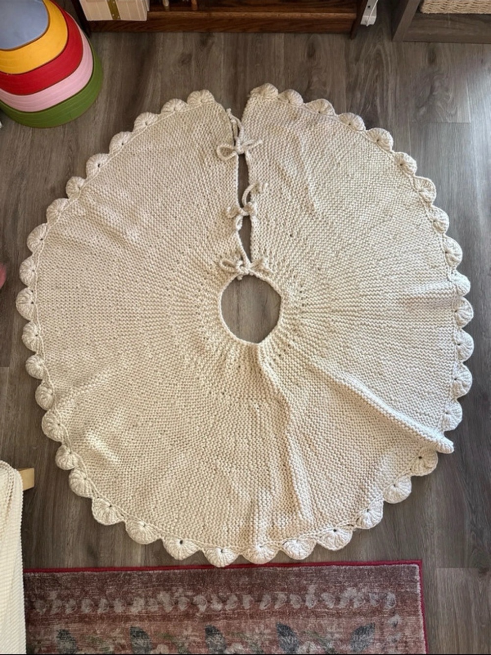 Threshold Studio McGee Scalloped Knit Tree
Skirt Cream